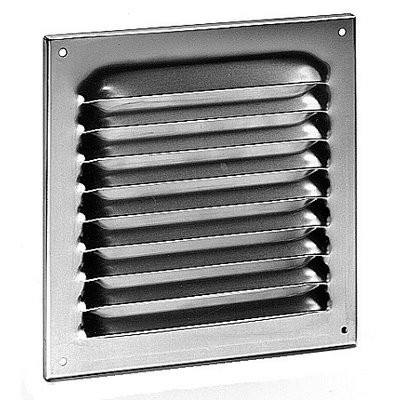 Upmann weather protection grille aluminum 10x10 with white fly wire