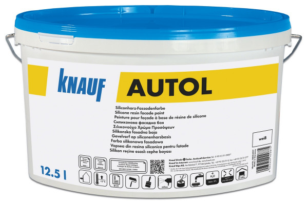 Knauf Autol weiß 12.5l Siliconharz-Fassadenfarbe