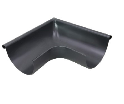 PREFA external gutter angle 90 degrees D 333mm large bead anthracite