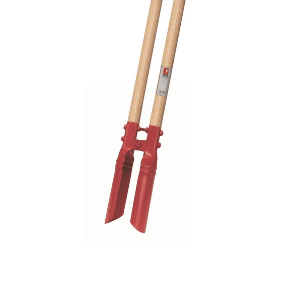Ideal Erdlochausheber "RUHR-DACHS" rot pulverbesch. 2 Eschenstiele 120 cm