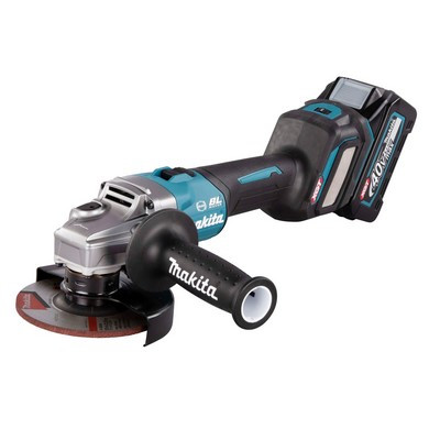 Makita Akku-Winkelschleifer 40V 125mm 2 Akkus + Ladegerät im MAKPAC