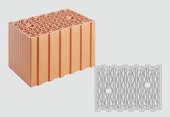 HÖH UNIPOR W10 WH-Planziegel 0.65/6 247x365x249 12 DF - 15836