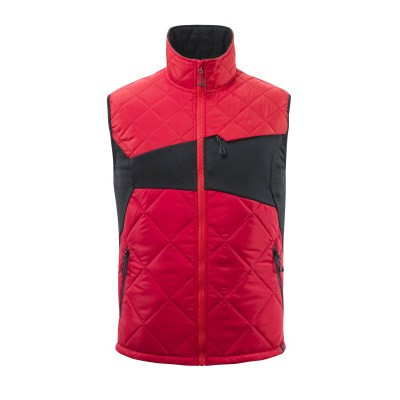 MASCOT® winter vest with CLIMASCOT® light traffic red/black size L