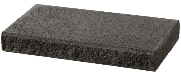 Abdeckplatte Vermont 60x35x8cm basananthrazit. gebr.. kugelgest.