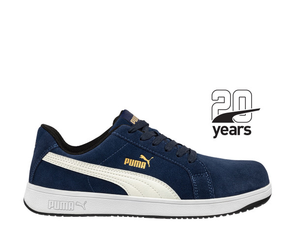 Puma Iconic Suede Navy Low S1PL ESD FO HRO SR Sicherheitsschuh blau Gr. 41