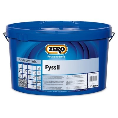 Zero Fyssil silikonharzverstärkt weiß 12,5l, f. außen und innen