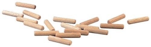 Ripple dowel L.120mm D.16mm mahogany each box. approx. 55 pieces