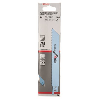 Bosch Säbelsägeblatt f. Metall S 922 EF BIM 5er-Pack
