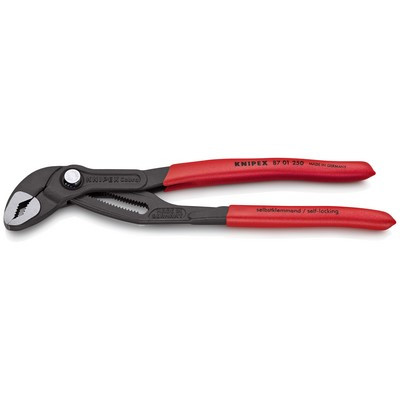 KNIPEX Cobra® high-tech water pump pliers 250mm polished grey atrament. - 87 01 250