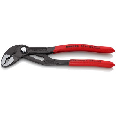 KNIPEX Cobra® Hightech-Wasserpumpenzange 180mm poliert grau atrament. - 87 01 180