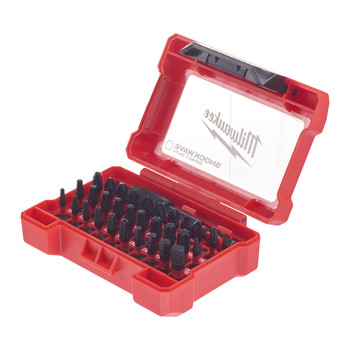 Milwaukee bit set SHOCKWAVE‚Ñ¢ 32-piece with quick-change holder in compact box