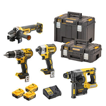 SBD Dewalt 4er Set Schrauber / Flex Bohrhammer inkl. 3 Akkus