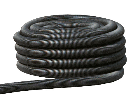 Kabuflex R-Kabelschutzrohr DN110 schwarz aussen gewellt m. Innrohr/m. Schnur 50m
