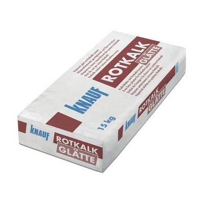 Knauf Rotkalk Smoothing 0,1mm 15kg Wapno wygładzające do Rotkalk Basic i Fine