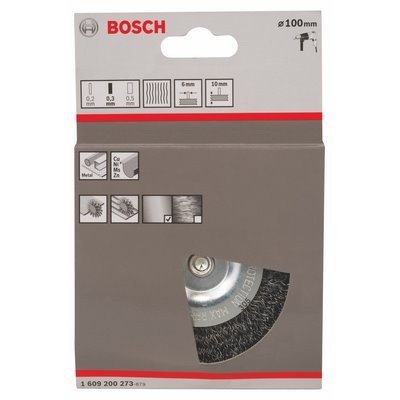 Bosch Scheibenbürste 0.3mm gewellter Draht Ø100mm