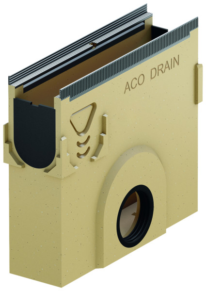 ACO Multiline light V100S Einlaufkasten KF 0,5 m Stahl verzinkt Ablauf DN110