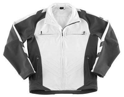 MASCOT® Dresden Softshelljacke weiß/dunkelanthrazit Gr.M