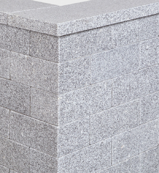 Kamień uniwersalny SELTRA BRAVO płomieniowany 15x20x35cm szlachetny szary granit Chiny