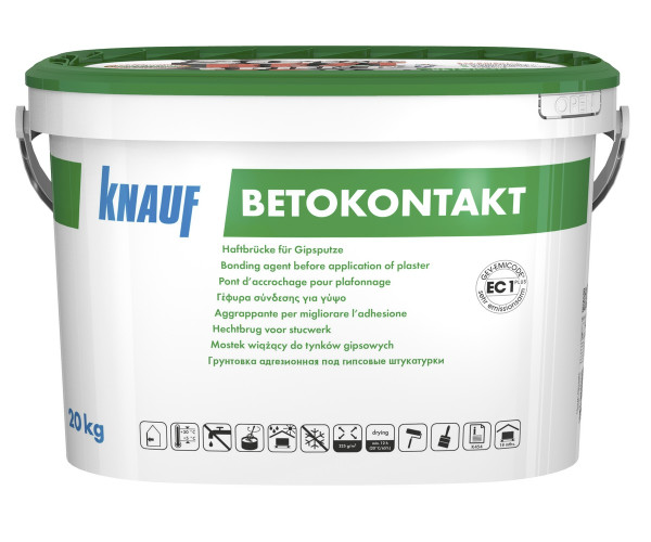Most sczepny Knauf Betokontakt 20kg do tynków gipsowych na betonie