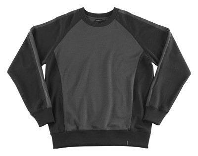 MASCOT® Witten sweatshirt dark anthracite/black size 2XL
