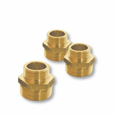 Grüner MS Gewindenippel reduziert 1 AGx3/4 AG