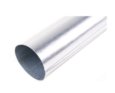 Galvanized pipe Ø 80 0.6mm length 1.00m folded