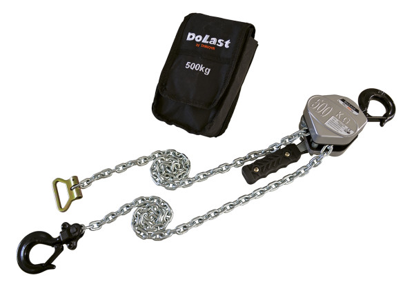 Kompaktowy wciągnik dźwigniowy DoLast udźwig 250 kg wysokość podnoszenia 1,5 m