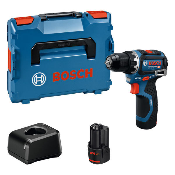 Bosch Bohrschrauber GSR 12V-32 2 x Akku 12V 2.0Ah in L-BOXX