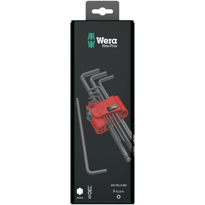 Wera 950/9 Hex-Plus 6 SB L-key metric BlackLaser 9-piece
