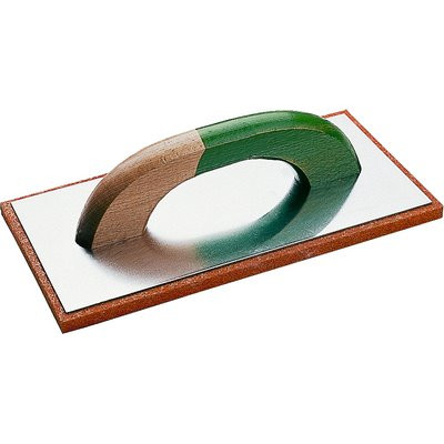 Triuso Alu Reibebrett 14x28cm m. rotem Belag 9mm