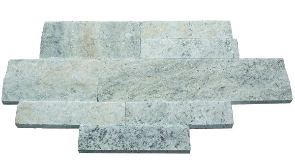 Lagotrade Silver silbergrau Mauerverblender 20-40/15,0/2-2,5 cm