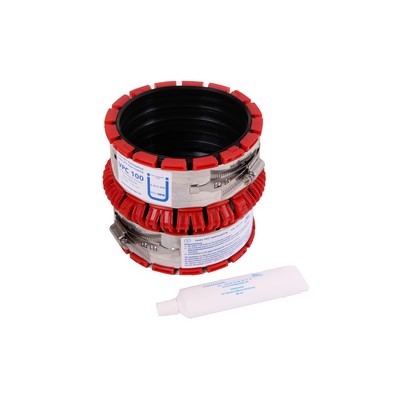 VPC-Rohrkupplung DN200 inkl Exzenterring Spannbereich 200-261mm