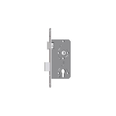 Ammon yellow-red mortise lock 55 bolt 20 face plate PZW 72 8mm nut ls silver class 2