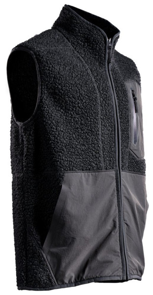 MASCOT® Faserpelz Weste mit RV schwarz Gr. L