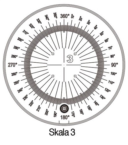 Messskala Tech-Line Skala-D.25/2.5mm 3 Duo-Skala SCHWEIZER