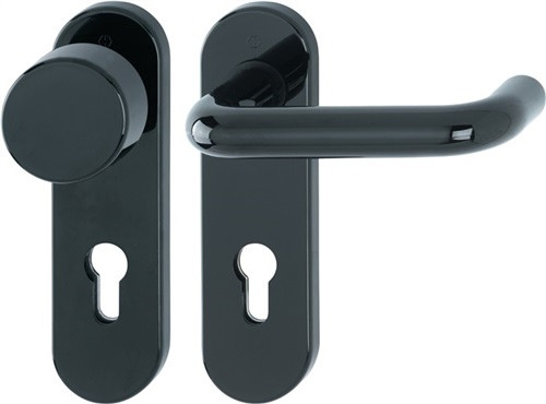 Hoppe Paris FS-Kurzschild Wechselgarnit. Kunststoff schwarz 40-66mm PZ DIN L/R