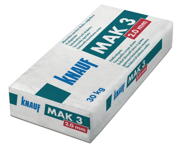 Knauf Mak3 2mm naturweiß 30kg Kratzputz zweilagig