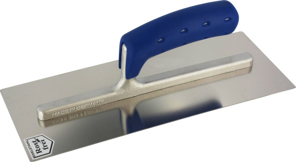Triuso drywall joint trowel 130x300mm stainless steel 0.7mm slightly curved