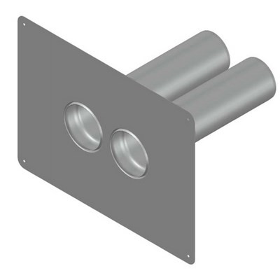 LX SPEIER M.KLEBEFL.Z.BAUS.ABKANTEN M.DOPPELROHR DN 100 13072.100X