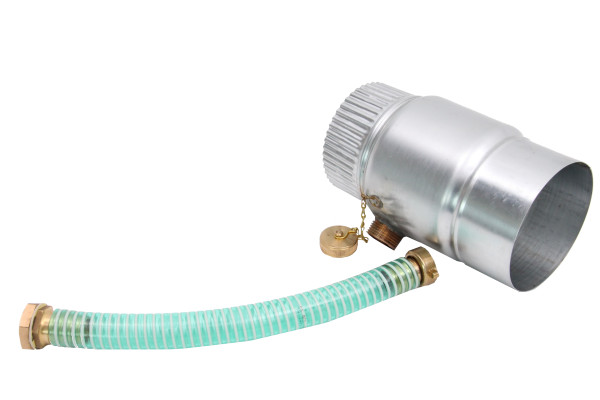 Zinc Madema rainwater collector Ø 120mm with hose connection