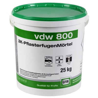 GftK VDW 800 2K-Pflasterfugenmörtel steingrau 25kg