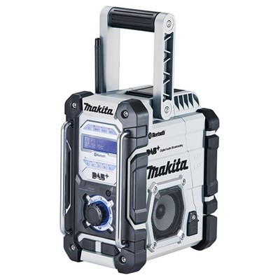 Makita Akku-Baustellenradio DMR112W 7.2-18V m. DAB+ u. Bluetooth weiß