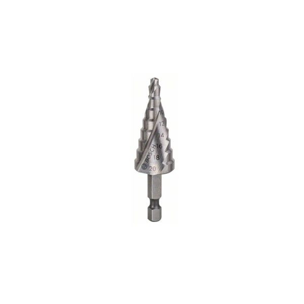 Wiertło stopniowe Bosch HSS 9 stopni cylindryczne 4-20mm chwyt 1/4"