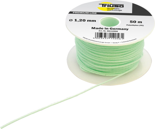 Triuso Maurerschnur grün 1.2mm/50m Polyethylen