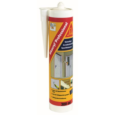Sikacryl Professional weiß 300ml Acryldichtstoff und Spachtelmasse