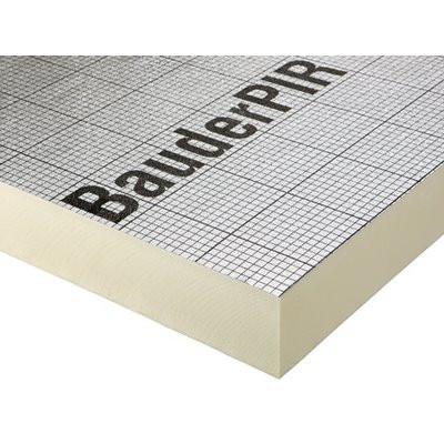 BauderPIR FA-TE 1200x600x30mm WLS 023 both aluminum laminated without SF B2