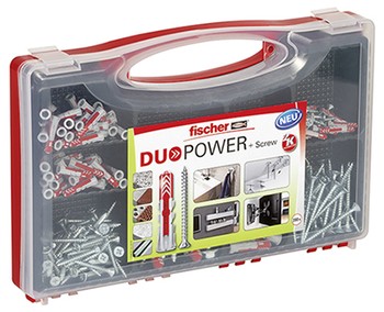 Fischer Universaldübel Redbox Duopower mit Schrauben