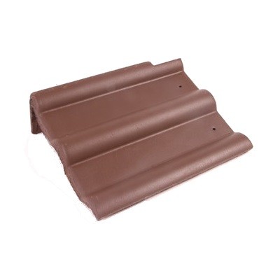 Braas Frankfurter Pfanne Protegon MATT Dark Brown Giebelstein 8.8 li