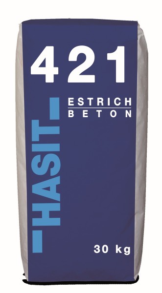 Hasit 421 Estrich Beton 30kg 0-8mm C25 30 Verbrauch 20kg cm qm