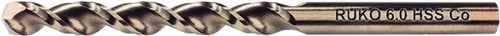 Wiertło kręte DIN 338 UTL 3000 D.6.5mm spirala L.63mm HSS-Co5 RUKO
